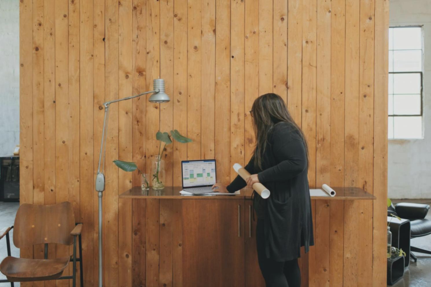Modern digital workspace showcasing administrative tools and technologies